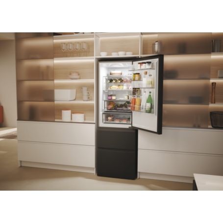 HAIER HTW5618DNPT FRIGORIFERO 3 PORTE NO FROST 414LT WIFI CLASSE D COLORE NERO