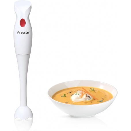 Bosch MSMP1000 Frullatore a immersione, 350W, Lama in acciaio inox, Impugnatura ergonomica, Bianco