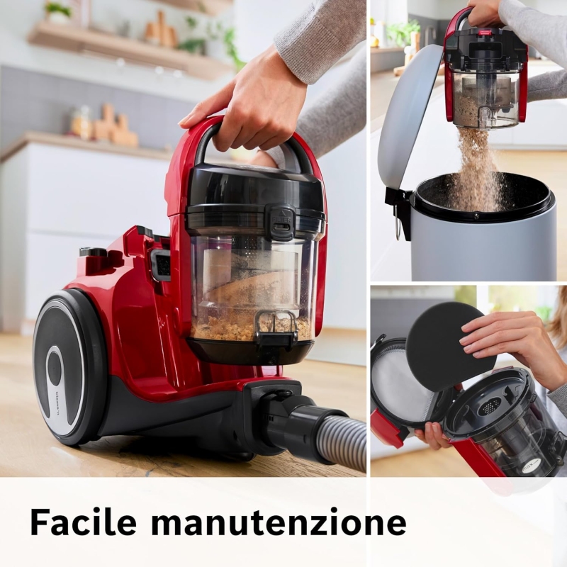 Bosch BGC05AAA2 Aspirapolvere a Traino Senza...