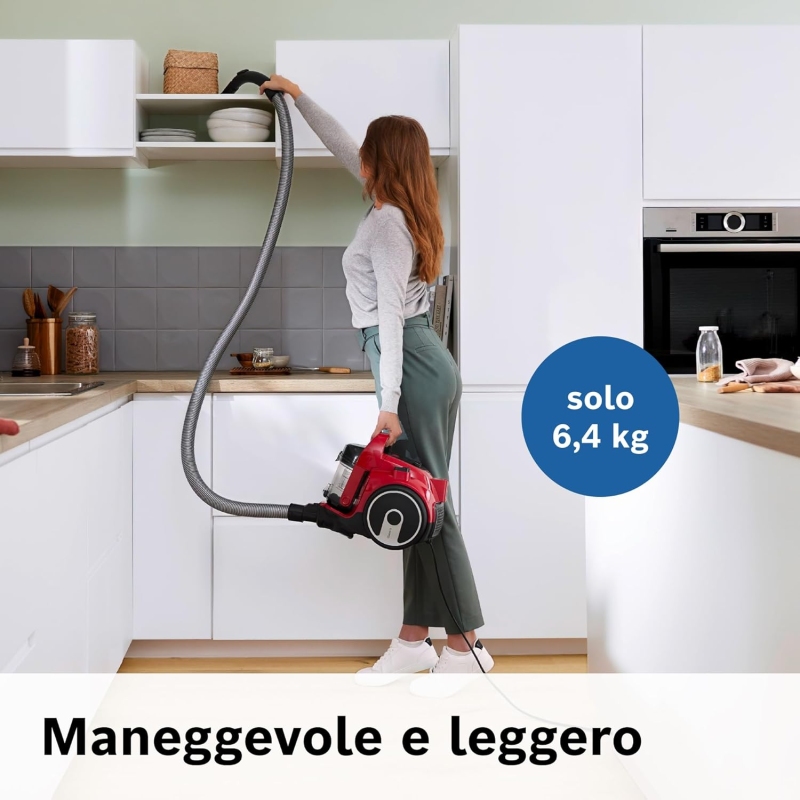 Bosch BGC05AAA2 Aspirapolvere a Traino Senza...