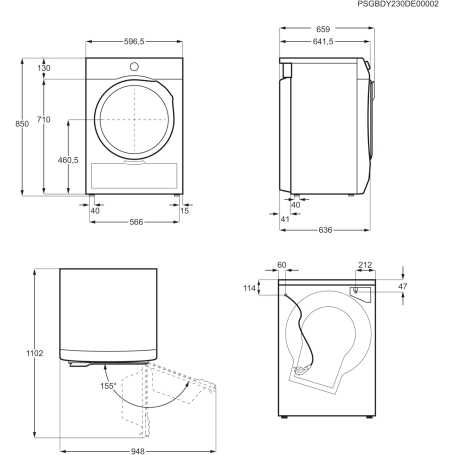 ELECTROLUX EW6H29C ASCIUGATRICE A POMPA DI CALORE 9KG CLASSE C