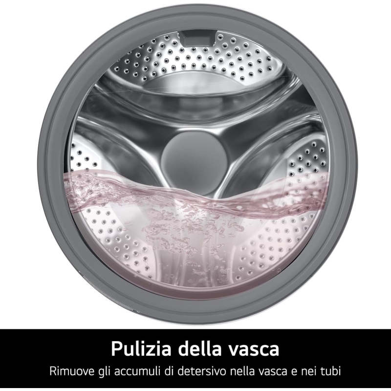 OUTLET Lg F4NA10S8NWK Lavatrice Slim 8Kg...