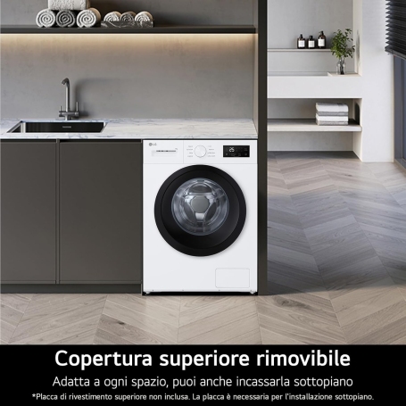 OUTLET Lg F4NA10S8NWK Lavatrice Slim 8Kg 1400Giri Classe A - CON DIFETTI