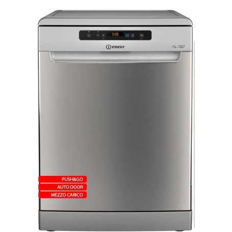 INDESIT IN2FFC14BN6X LAVASTOVIGLIE LIBERA INSTALLAZIONE 14 COPERTI CLASSE C INOX