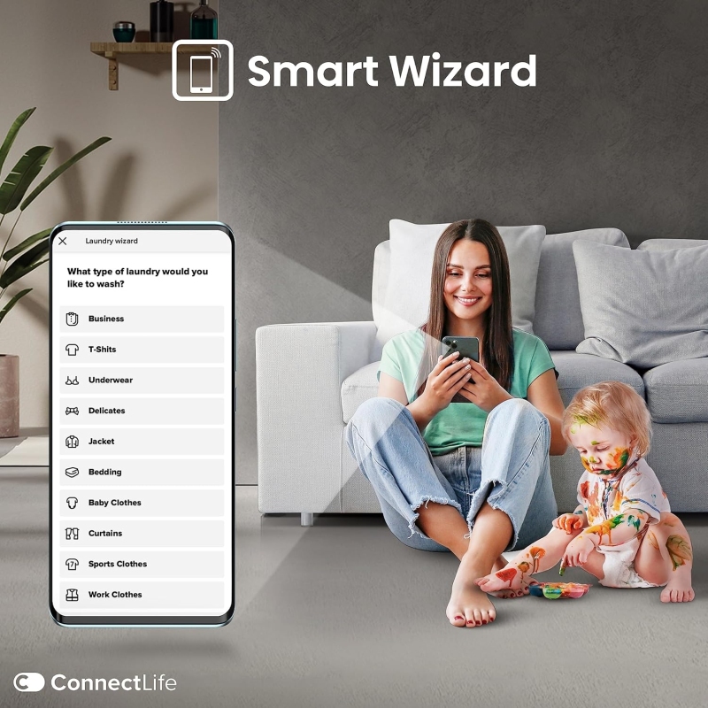 Hisense WF5S1045BW Lavatrice 10,5 Kg, 1400...