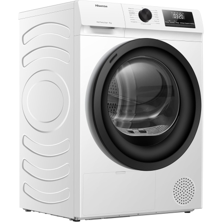 Hisense DHQE900UWDC Asciugatrice a Pompa di calore, 9 Kg, 15 programmi, Classe D