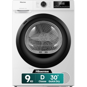 Hisense DHQE900UWDC Asciugatrice a Pompa di calore, 9 Kg,...