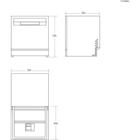 Candy Rapido' CP 8F9FFW Lavastoviglie Compatta, 8 Coperti, 8 Programmi, Wifi, Bianca, Classe F