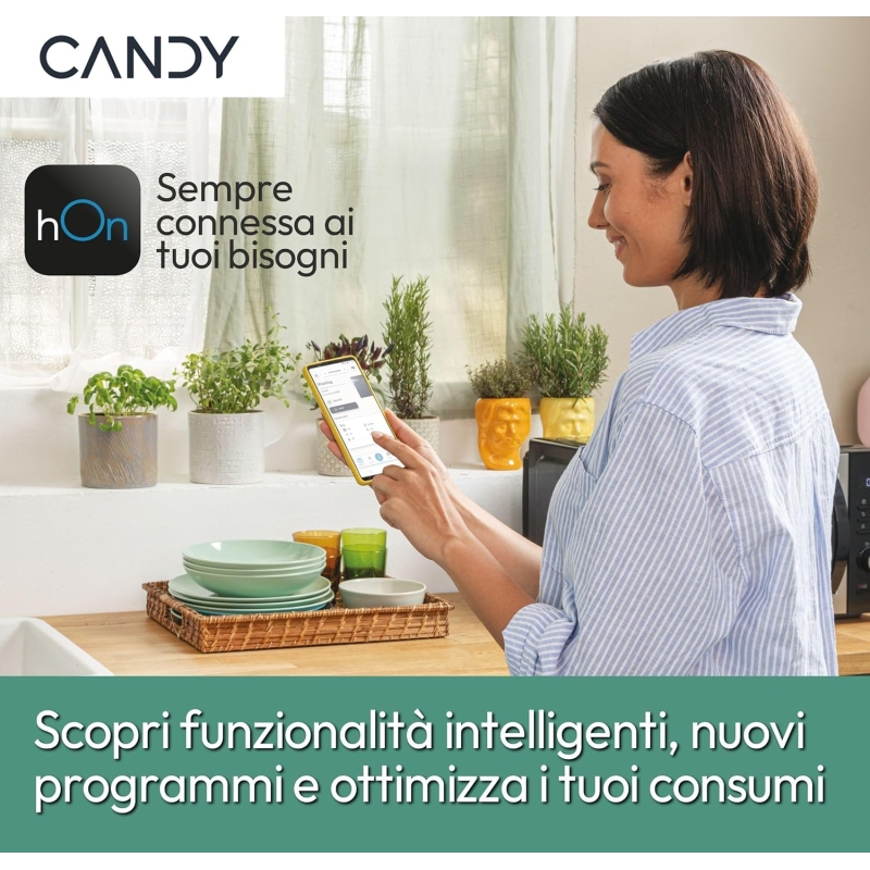 Candy Rapido' CP 8F9FFW Lavastoviglie Compatta,...