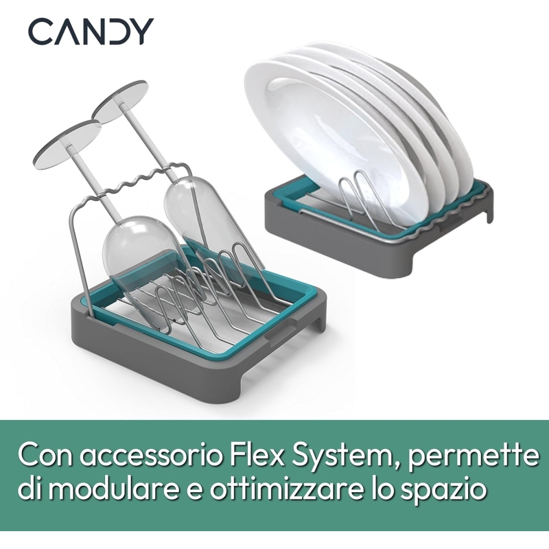 Candy Rapido' CP 8F9FFW Lavastoviglie Compatta,...