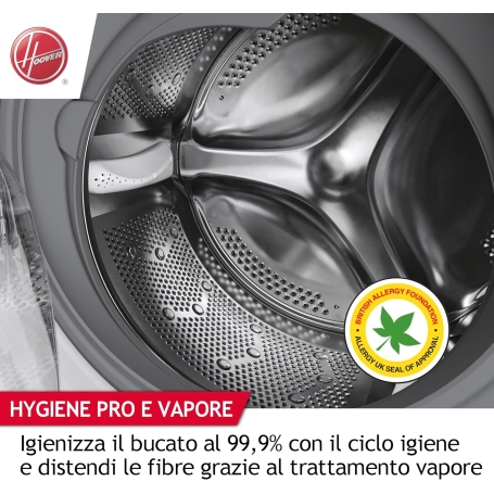 HOOVER H5WPB 68AMBCB8-S H-WASH 550 LAVATRICE 8KG 1600 GIRI CLASSE A - NERA