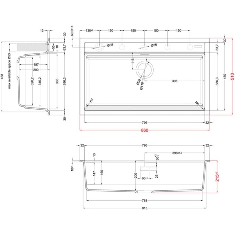ELLECI LGB36051 LAVELLO MONOVASCA 86 COLORE AVENA