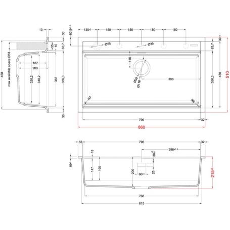 ELLECI LGB36051 LAVELLO MONOVASCA 86 COLORE AVENA