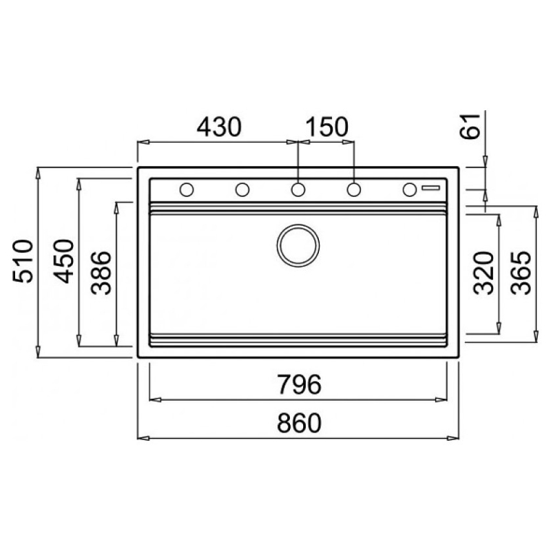 ELLECI LGB36051 LAVELLO MONOVASCA 86 COLORE AVENA