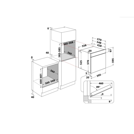 Hotpoint Ariston HAO3 K78PSU1Z B Forno elettrico da Incasso, Colore nero, Classe A++ - HAO3K78PSU1ZB