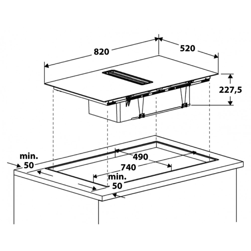 HOTPOINT ARISTON TVH80FB01 Piano cottura a...