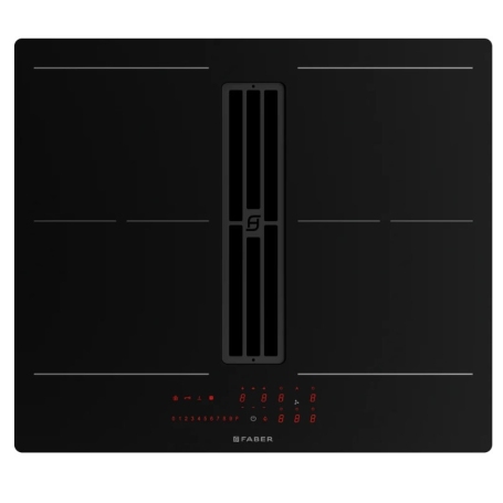 FABER GALILEO SLIM A600 Piano cottura a induzione con cappa integrata versione Aspirante 60cm, 4 zone - 340.0708.975
