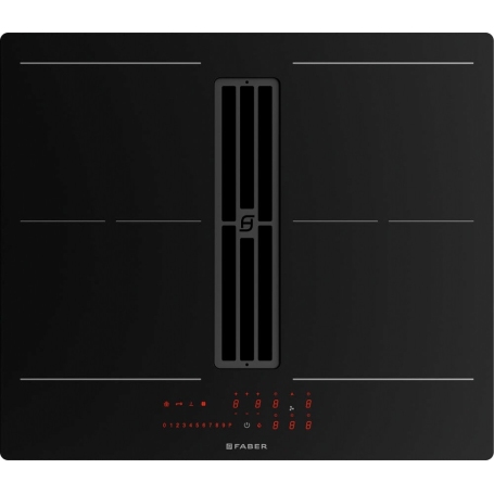 FABER GALILEO SLIM F600 Piano cottura a induzione con cappa integrata versione Filtrante 60cm, 4 zone - 340.0708.974