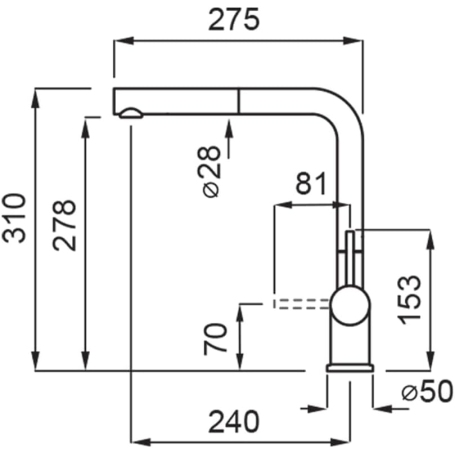 Elleci MGKSTP59 Miscelatore cucina con doccetta estraibile in granitek Antracite