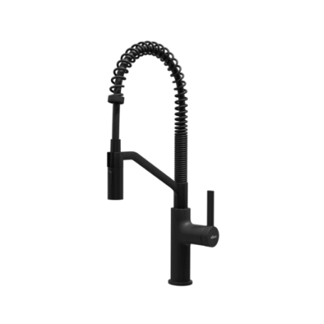 ELLECI RIVER MOKRIVBK Miscelatore monocomando con canna alta girevole, Nero