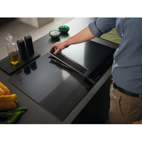 FABER GALILEO STRIPES F830 Piano cottura a induzione con cappa integrata 83 cm, 4 zone- 340.0708.968