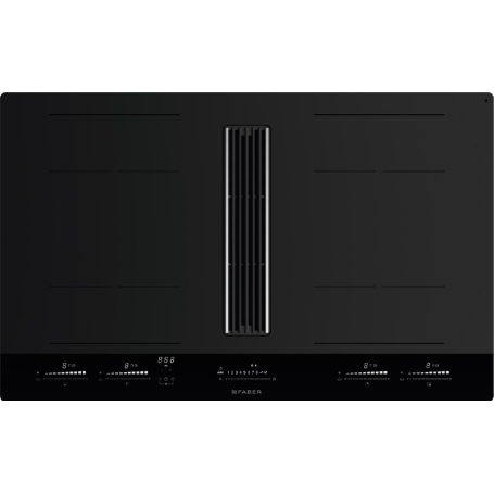 FABER GALILEO STRIPES F830 Piano cottura a induzione con cappa integrata 83 cm, 4 zone- 340.0708.968
