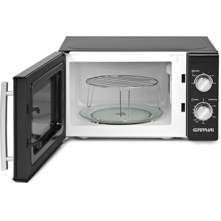 G3 Ferrari G10109 AllBlack Forno Microonde 20 Litri, Funzione Grill, Vetro a specchio Nero