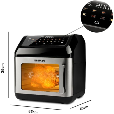 G3 Ferrari G10187 Friggisano Evo Friggitrice ad aria 13L, 1700W, 16 Programmi, Funzione essiccatore