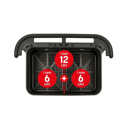 G3 Ferrari G10223 Friggitrice ad Aria 12Lt (6+6), 2200 W, 10 Programmi, Display a Colori, Funzione Essiccatore
