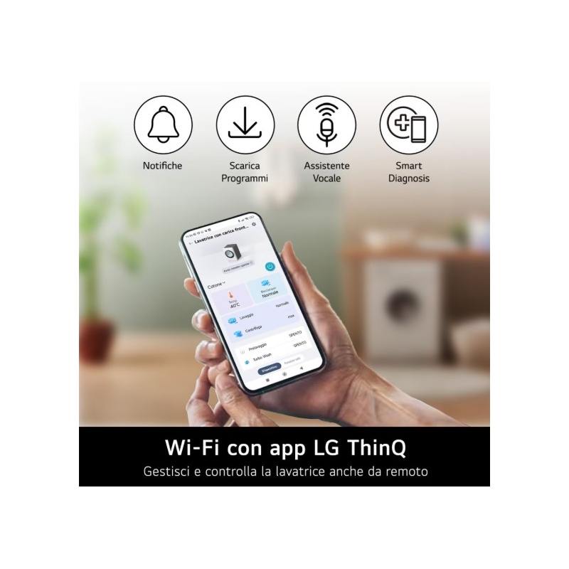 Lg W4NX1095NWB Lavasciuga 9/5 Kg Serie X1 1400...