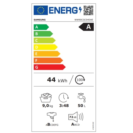 Samsung WW90CGC04DAEET Lavatrice 9 kg Crystal Clean 1400 Giri Classe A