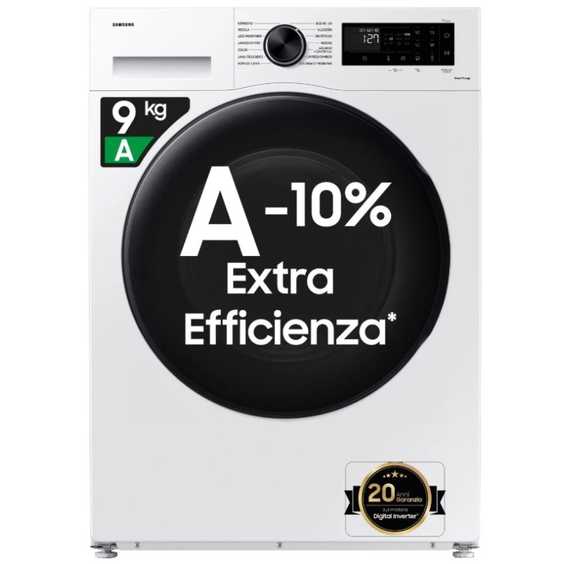 Samsung WW90CGC04DAEET Lavatrice 9 kg Crystal...
