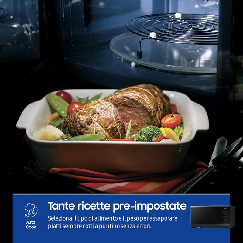 SAMSUNG MG23DG4524CGE FORNO A MICROONDE 23LT...