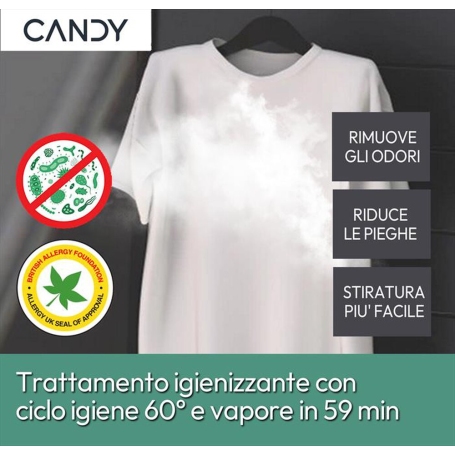 Candy BR 26SSB6G-S Lavatrice slim 42cm, 6Kg 1200 giri, Wifi, Classe A - BR26SSB6G-S