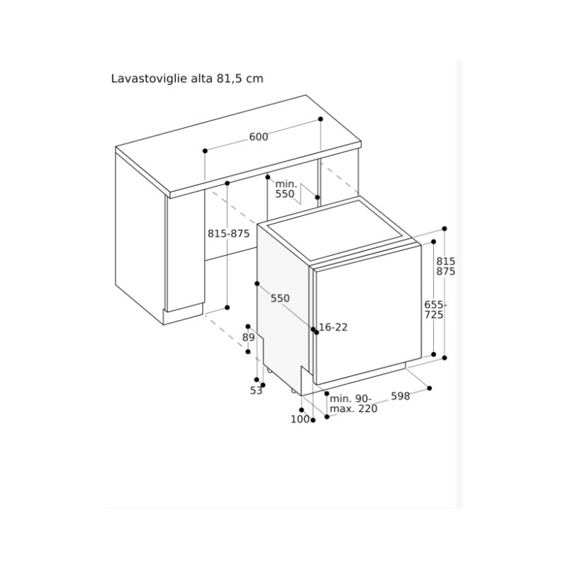 GAGGENAU DF480101 LAVASTOVIGLIE DA INCASSO 12...