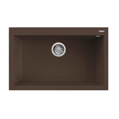 ELLECI QUADRA 130 LGQ13078 Lavello Monovasca Sopratop 79x50 cm colore Espresso