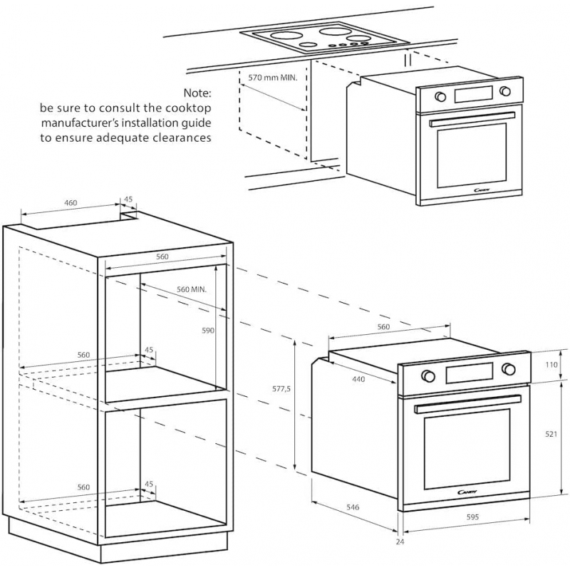 CANDY FIDC B100IT FORNO DA INCASSO ELETTRICO...