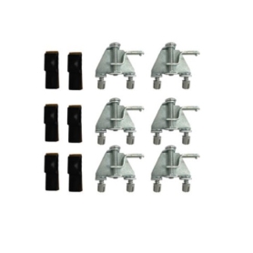 KIT 6 GANCI DI FISSAGGIO LAVELLI “FRANCESI” (90°) CON...