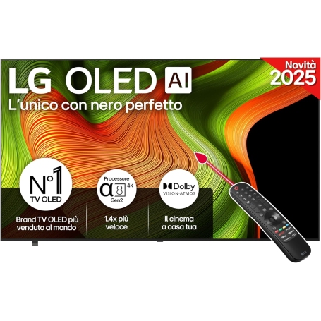 LG OLED83B56LA TV OLED Ai B5 83'', Smart TV 4K, Processore α8 Gen2, webOS con AI, Gaming con VRR, 4 HDMI, Alexa