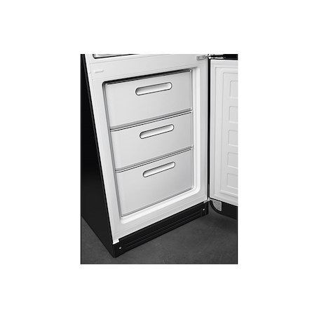 SMEG FAB32RBL5 FRIGORIFERO COMBINATO ANNI '50 331 LT TOTAL NO FROST CLASSE D COLORE NERO - PROMO