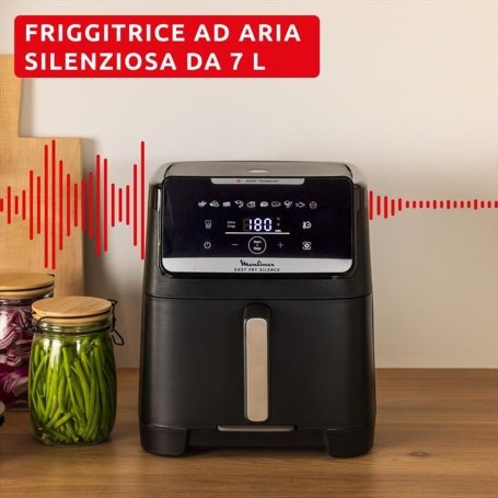 MOULINEX EZ8428F0 Easy Fry Silence Friggitrice ad Aria 7Lt - Nera
