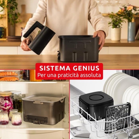 MOULINEX EZ8428F0 Easy Fry Silence Friggitrice ad Aria 7Lt - Nera