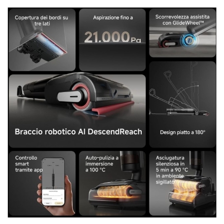 DREAME H15 PRO COMBO LAVAPAVIMENTI RICARICABILE ASPIRA E LAVA - H15PROCOMBO