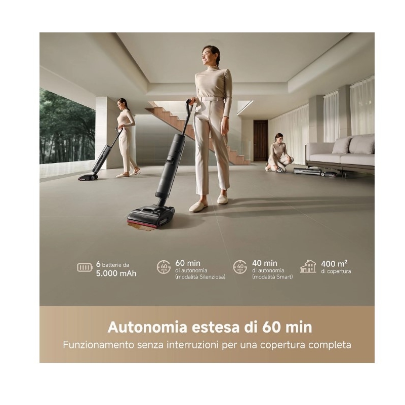 DREAME H15 PRO COMBO LAVAPAVIMENTI RICARICABILE...