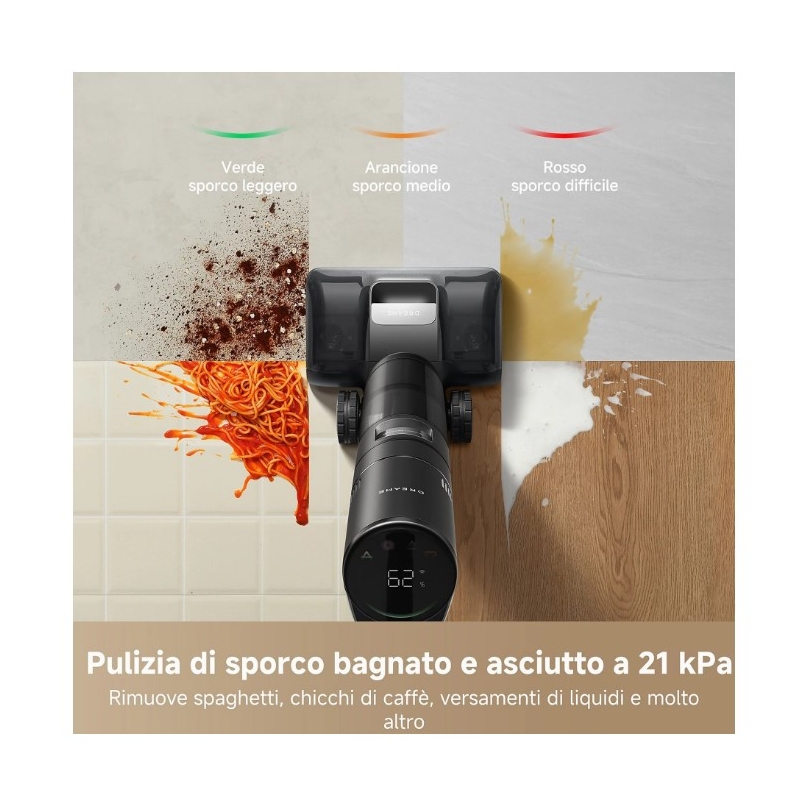 DREAME H15 PRO COMBO LAVAPAVIMENTI RICARICABILE...