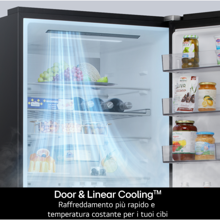 LG GBBS727CMB FRIGORIFERO COMBINATO LIBERA INSTALLAZIONE 375LT NO FROST WIFI CLASSE C ARGENTO