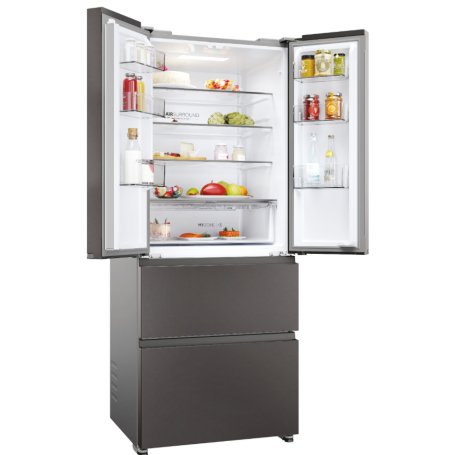 HAIER HFR3718DNMD FRIGORIFERO 4 PORTE 402LT NO FROST CLASSE D ANTRACITE