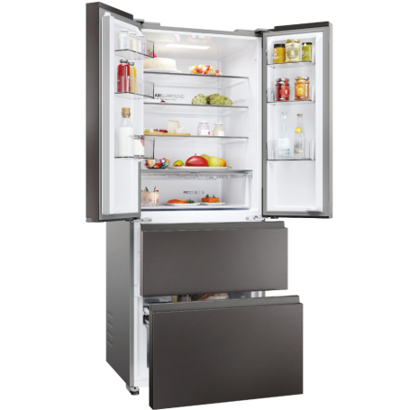 HAIER HFR3718DNMD FRIGORIFERO 4 PORTE 402LT NO FROST CLASSE D ANTRACITE