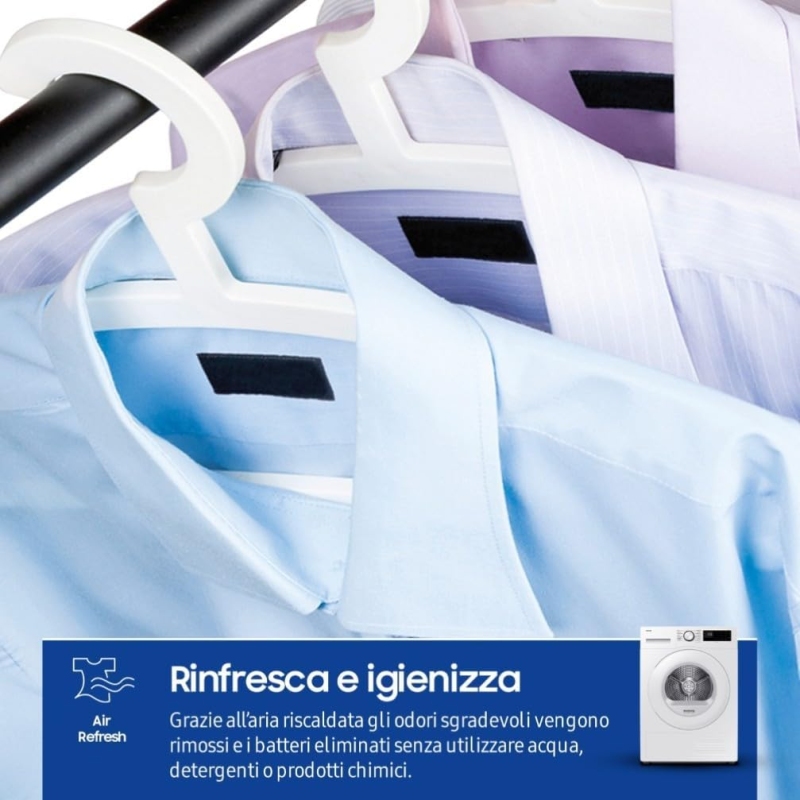 Samsung DV90DG52A0TEET Asciugatrice 9Kg, Poma...