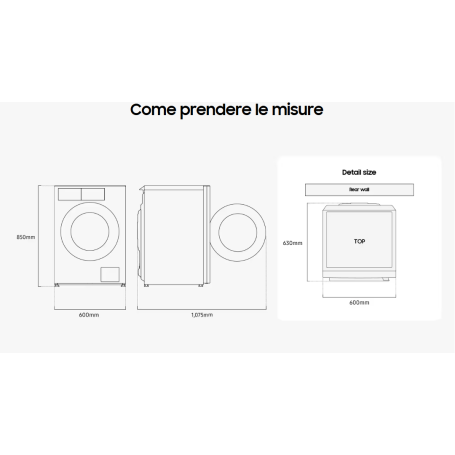 OUTLET SAMSUNG WF90F09C4SU3 LAVATRICE 9KG 1400 GIRI ECODOSATORE WIFI CLASSE A - SILVER - CON DIFETTI
